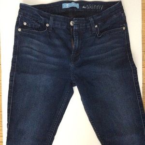 7 For all Mankind skinny blue jeans